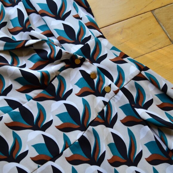 Diane Von Furstenberg DVF Agaton wrap silk dress Size 12 - Picture 7 of 16